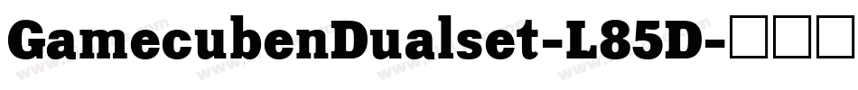 GamecubenDualset-L85D字体转换