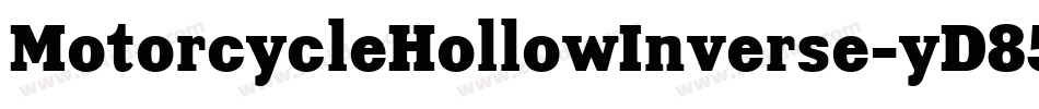 MotorcycleHollowInverse-yD85字体转换