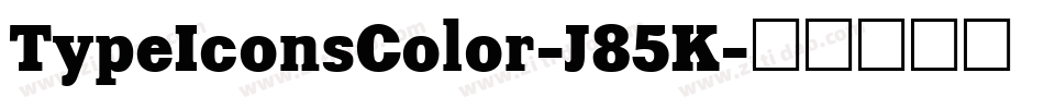 TypeIconsColor-J85K字体转换