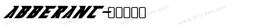 ABBERANC字体转换