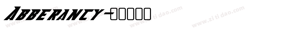 Abberancy字体转换
