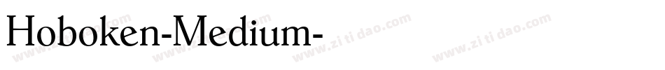 Hoboken-Medium字体转换