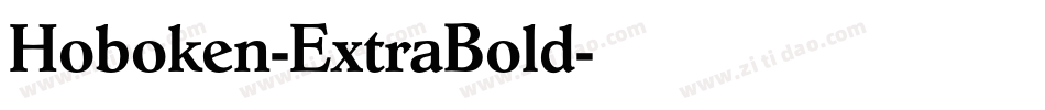 Hoboken-ExtraBold字体转换