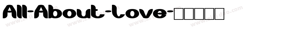 All-About-Love字体转换