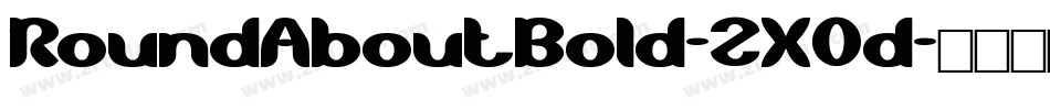RoundAboutBold-2X0d字体转换