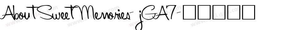 AboutSweetMemories-jGA7字体转换
