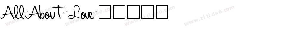 All-About-Love字体转换