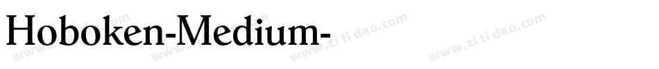 Hoboken-Medium字体转换