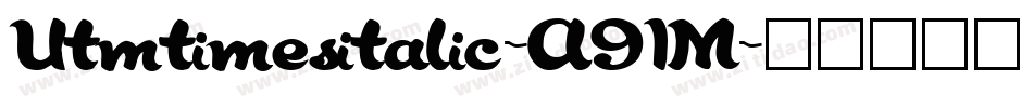 Utmtimesitalic-A91M字体转换