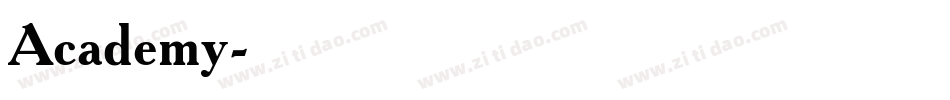 Academy字体转换