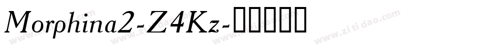 Morphina2-Z4Kz字体转换