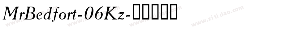 MrBedfort-06Kz字体转换