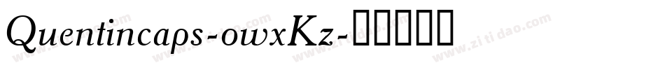 Quentincaps-owxKz字体转换