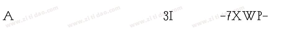 Accanthisadfstdno3Italic-7XWP字体转换