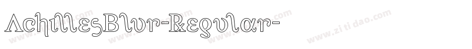 AchillesBlur-Regular字体转换