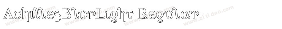 AchillesBlurLight-Regular字体转换