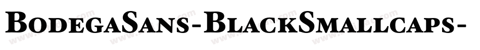 BodegaSans-BlackSmallcaps字体转换
