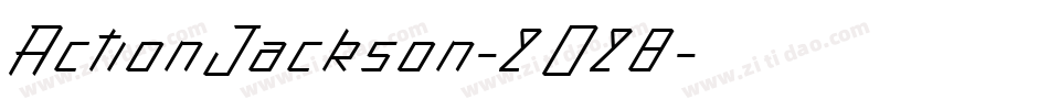 ActionJackson-2O28字体转换