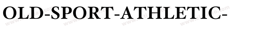OLD-SPORT-ATHLETIC字体转换