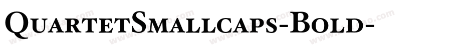 QuartetSmallcaps-Bold字体转换