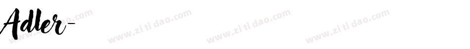 Adler字体转换