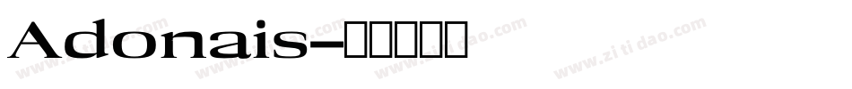 Adonais字体转换