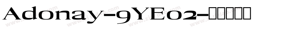 Adonay-9YEo2字体转换