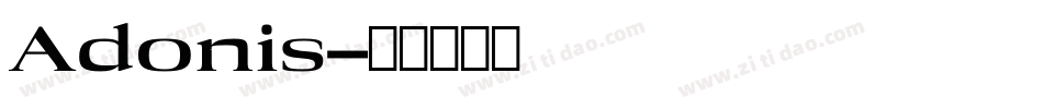 Adonis字体转换