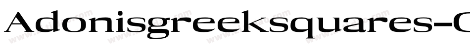 Adonisgreeksquares-Gq9G字体转换