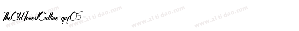 TheOldForestOutline-ywjO5字体转换 TheOldForestOutline-ywjO5字体转换