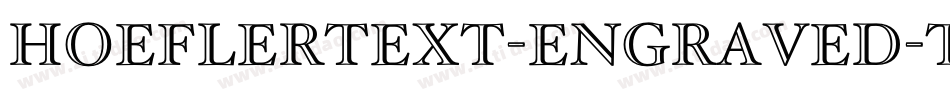 HoeflerText-Engraved-Two字体转换
