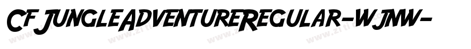 CfJungleAdventureRegular-wjnw字体转换