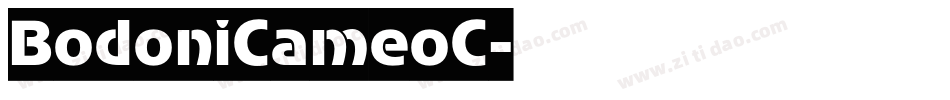 BodoniCameoC字体转换