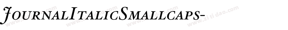 JournalItalicSmallcaps字体转换