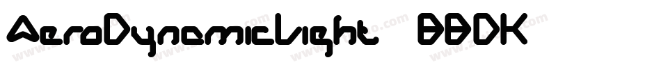 AeroDynamicLight-7BBDK字体转换