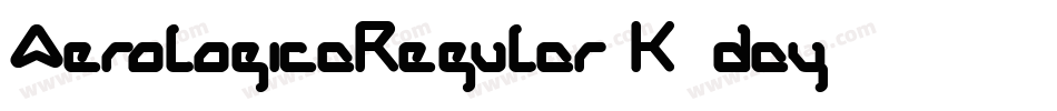 AerologicaRegular-K7day字体转换