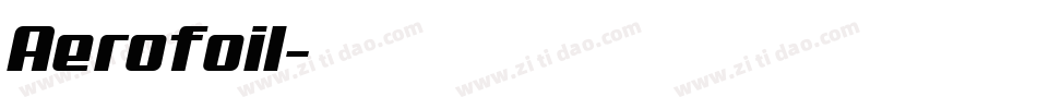 Aerofoil字体转换