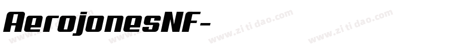 AerojonesNF字体转换