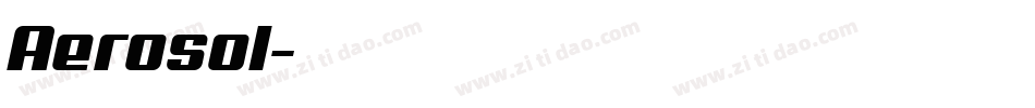 Aerosol字体转换