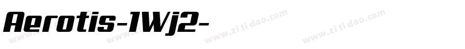 Aerotis-1Wj2字体转换