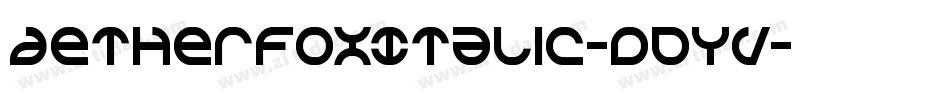 AetherfoxItalic-dDYV字体转换