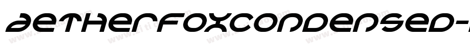 AetherfoxCondensed-KrXy字体转换