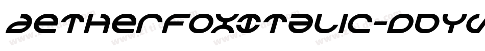 AetherfoxItalic-dDYV字体转换