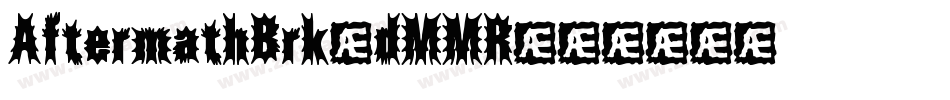 AftermathBrk-dMMR字体转换