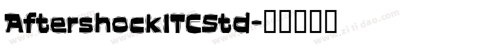 AftershockITCStd字体转换
