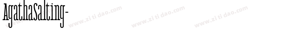 AgathaSalting字体转换