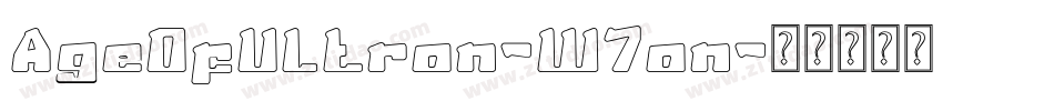 AgeOfUltron-W7on字体转换