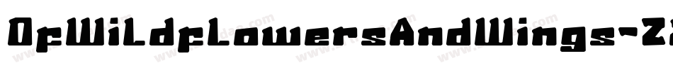 OfWildflowersAndWings-Z2AB字体转换