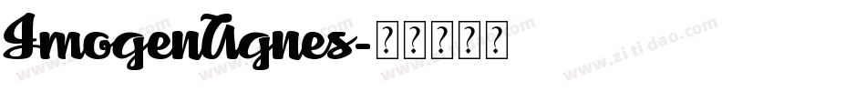 ImogenAgnes字体转换