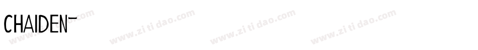 chaiden字体转换